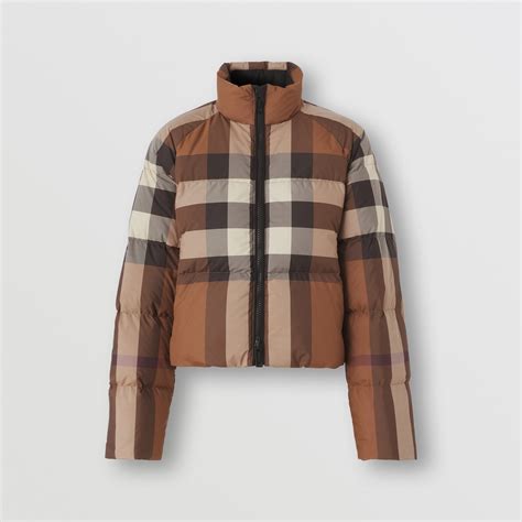 burberry cotton checkered coat ladies|Burberry puffer coat outlet.